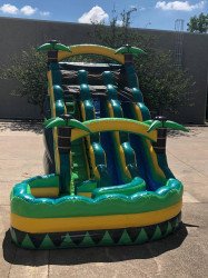 18' Tropical Dual Lane Waterslide