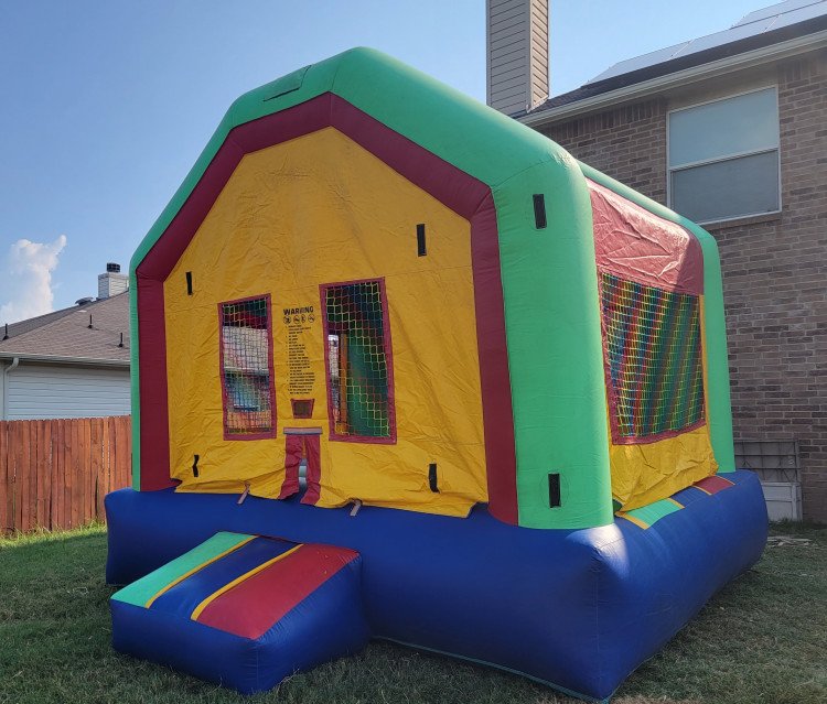 13x13 Modular Bounce House (Green, Red, Yellow, Blue)