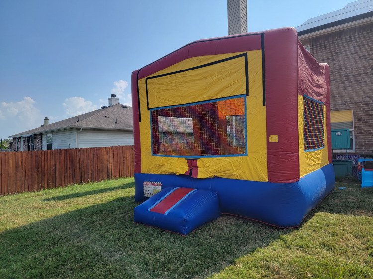 15x15 Modular Bounce House (Red, Yellow, Blue)